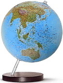 Глобус с подсветкой 30 см, рельефный, Италия, артикул 401.