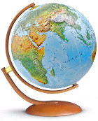 Вращающийся глобус две плоскости 30 см, Италия