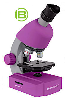Микроскоп Bresser Junior 40–640x, фиолетовый