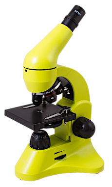 Микроскоп Levenhuk Rainbow 50L, лайм, желтый
