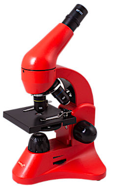 Микроскоп Levenhuk Rainbow 50L, апельсин, красный