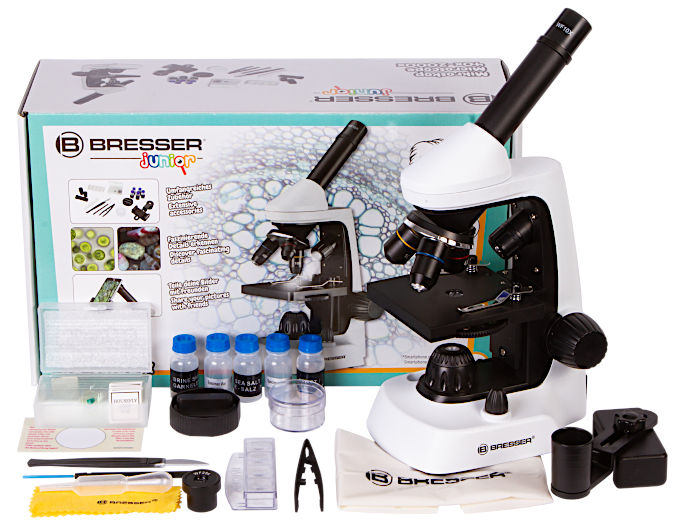 Микроскоп Bresser Junior Biolux 40–2000x, упаковка
