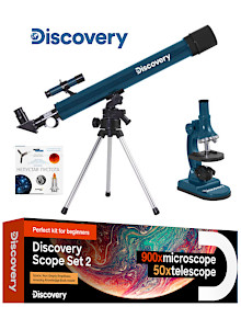 Набор Discovery Scope 2: микроскоп, телескопь